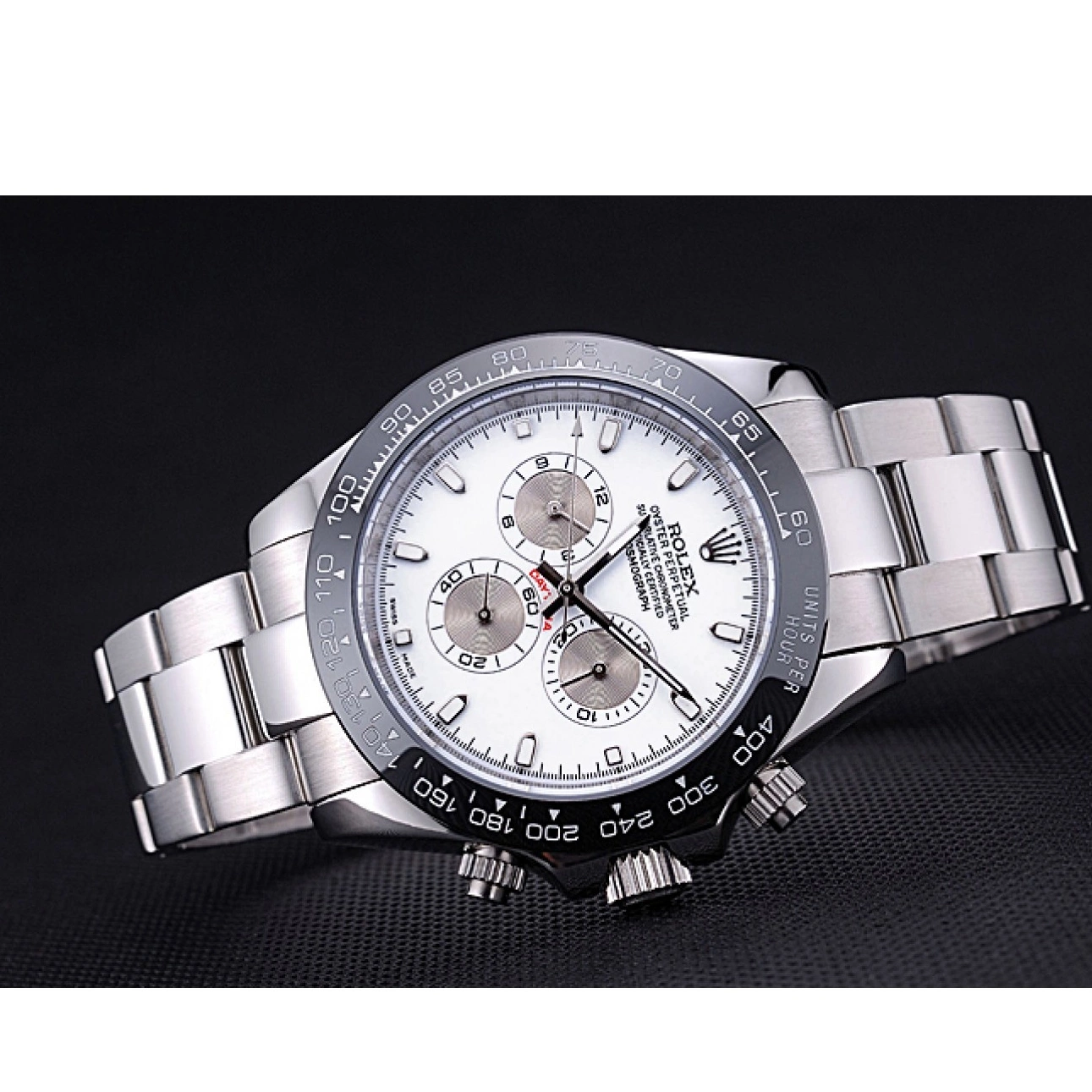 Aaa replica watch White Dial Stainless Bracelet Daytona Rolex 622542 Steel Cosmograph 0713